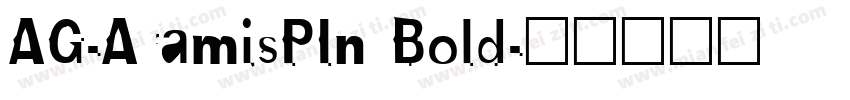 AG-AramisPIn Bold字体转换